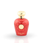 Opulent Red perfume bottle by Lattafa with red packaging